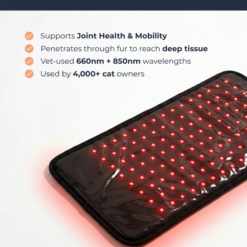 PetLonga Red Light Mat Cat