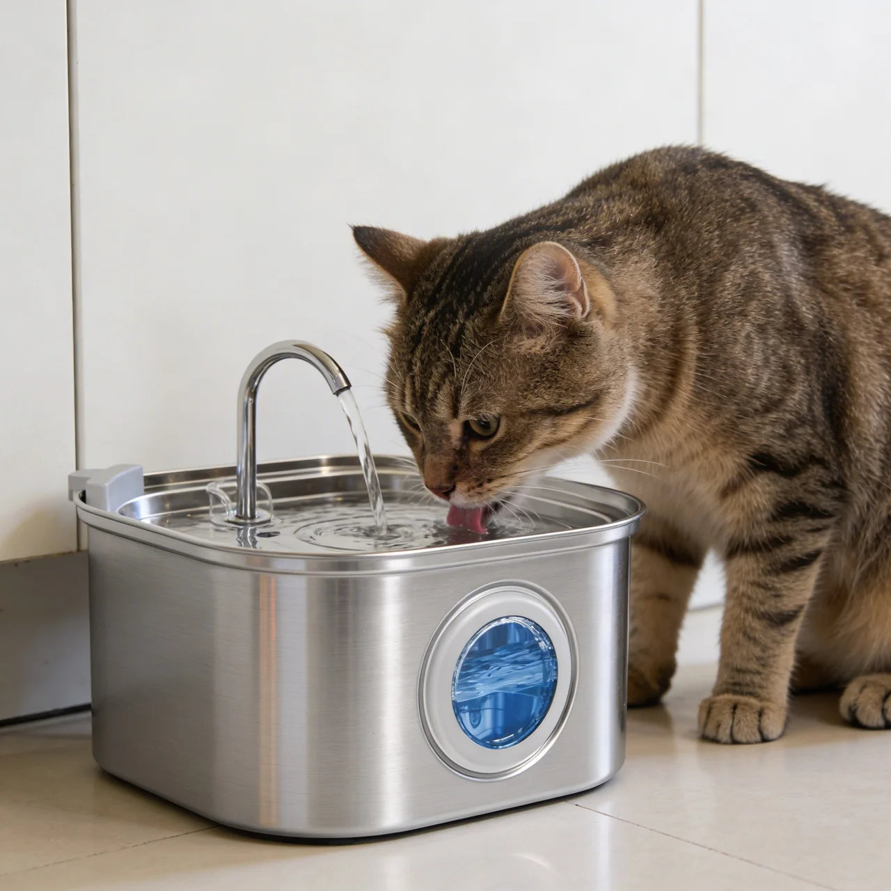 Stainless Steel Water Fountain - 3.2L + 4 filters